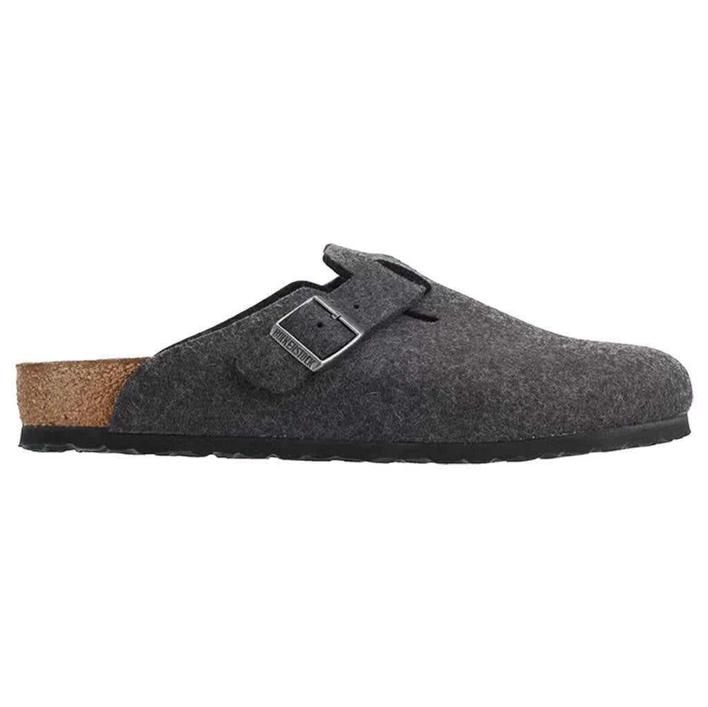 Birkenstock Boston BS Suede Unisex Sandals#color_anthracite