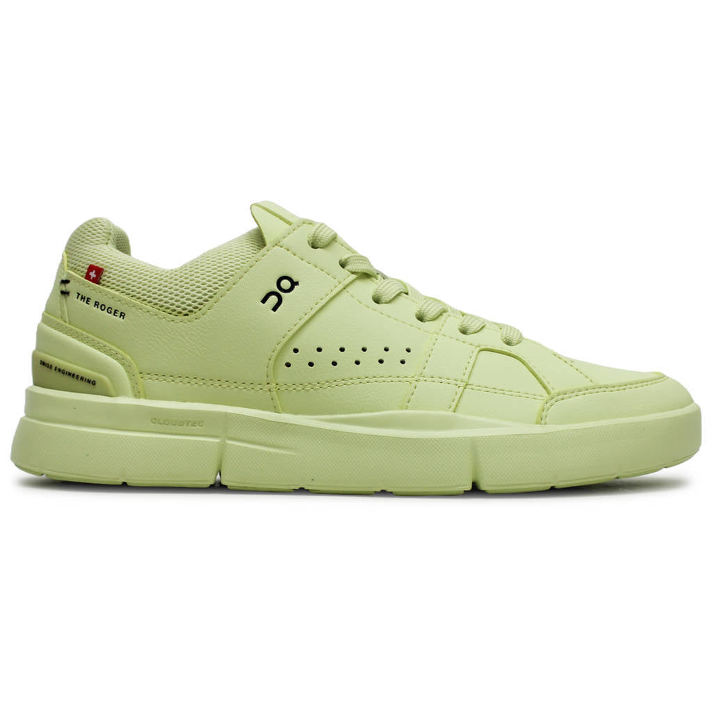 On The Roger Clubhouse Synthetic Leather Womens Trainers#color_hay