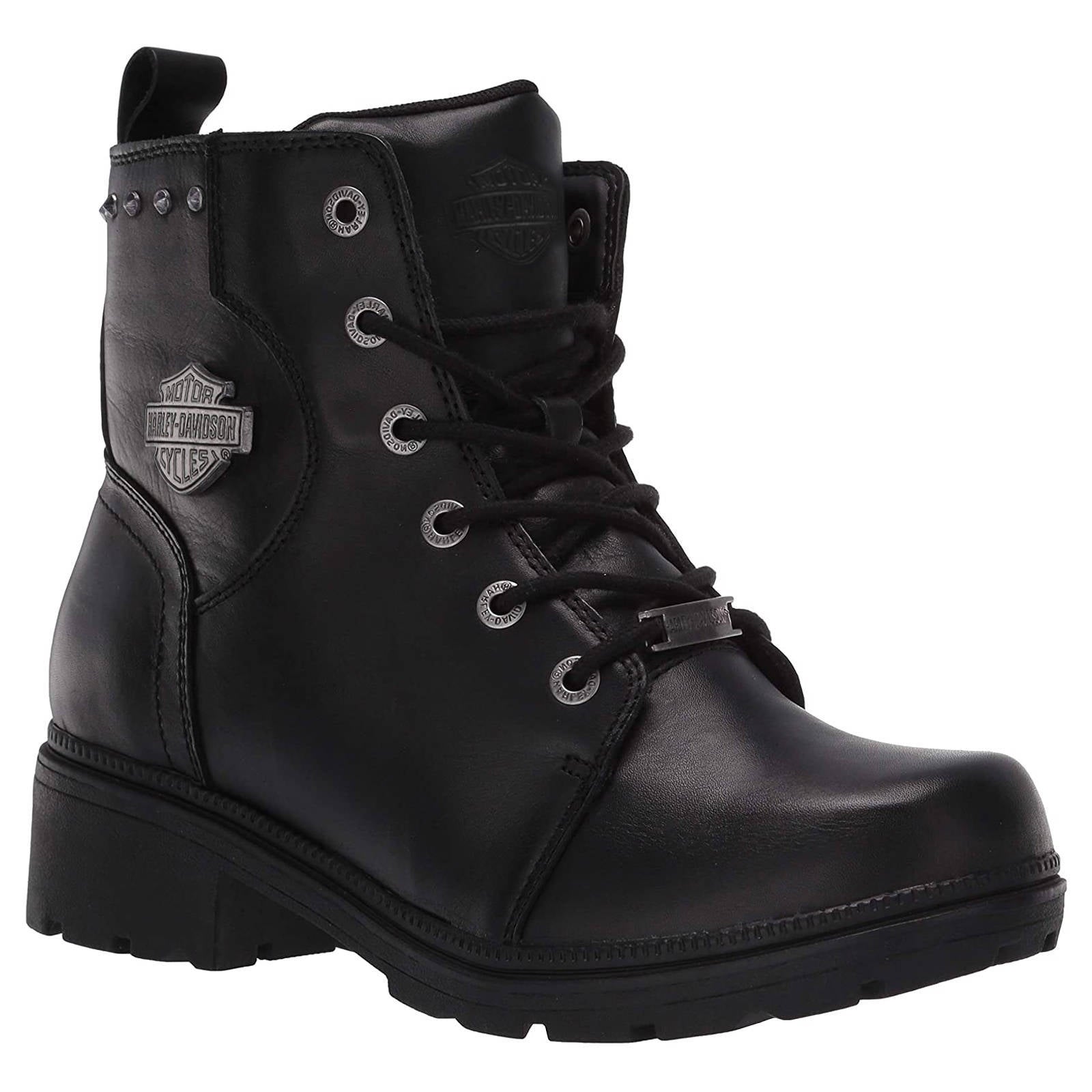 Harley Davidson Cynwood Leather Womens Boots#color_black