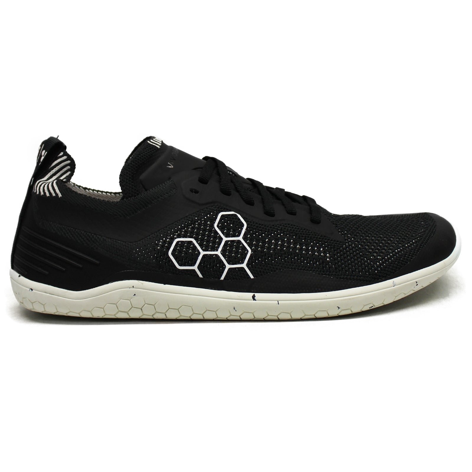 Vivobarefoot Geo Racer Knit 202054-01 Textile Womens Trainers - Obsidian - 40#color_obsidian