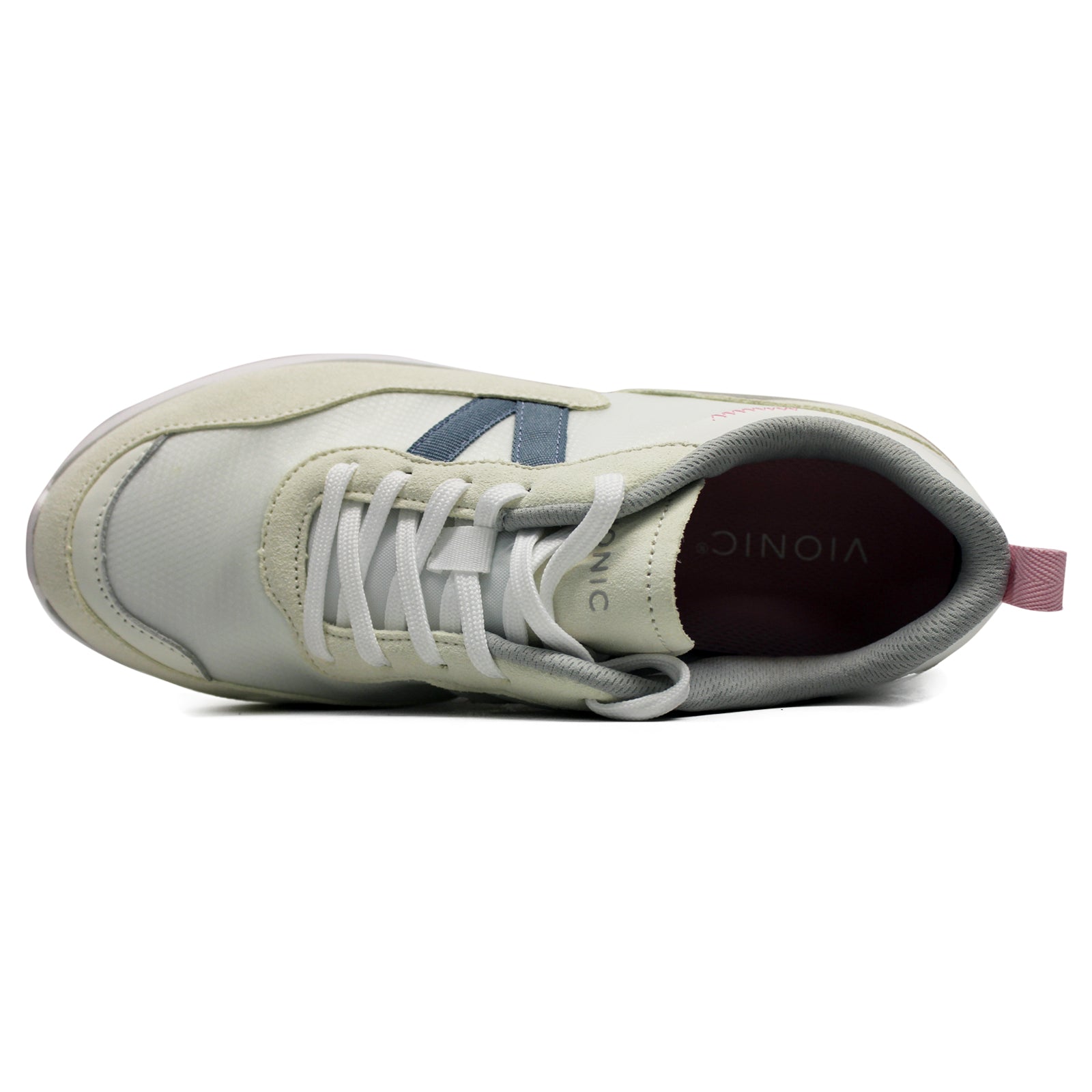 Vionic Ayse AYSE-WHT Leather Textile Womens Trainers - White - W - 39#color_white