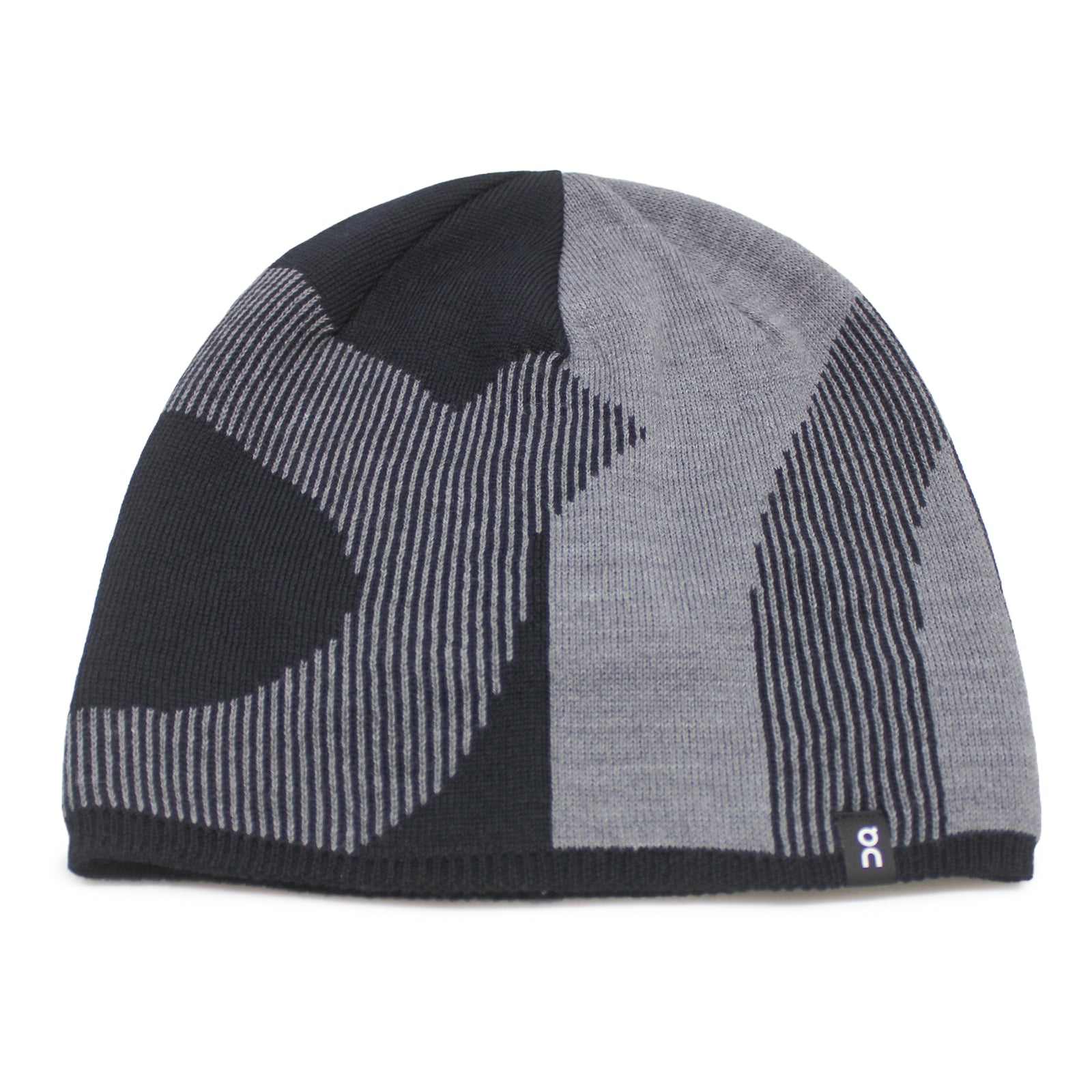 On Running Merino Beanie Wool Unisex Hats #color_Rock Black