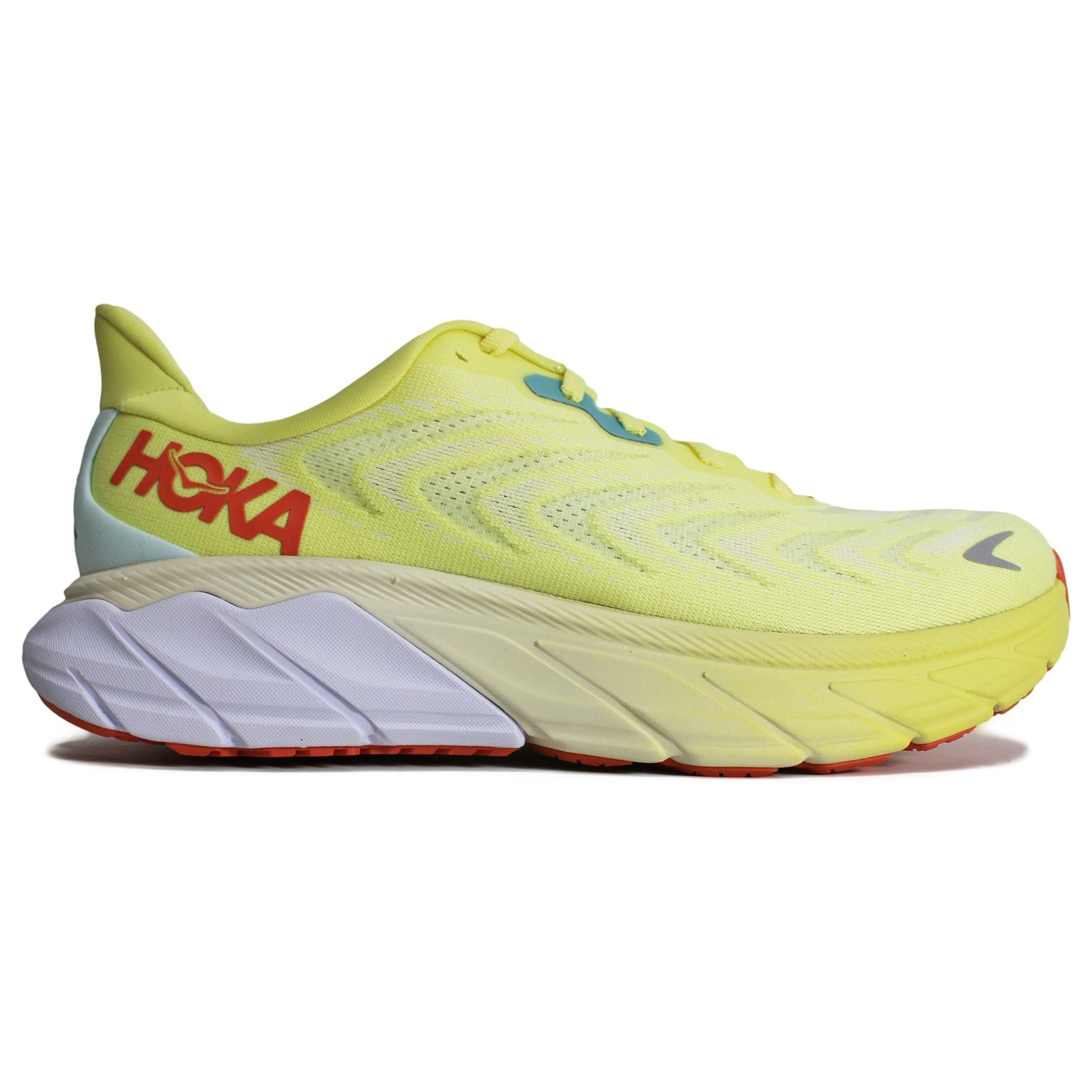 Hoka One One Arahi 6 Textile Womens Trainers#color_yellow pear sweet corn