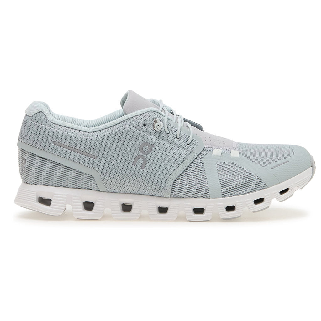 On Cloud 5 Textile Synthetic Mens Trainers#color_glacier glacier