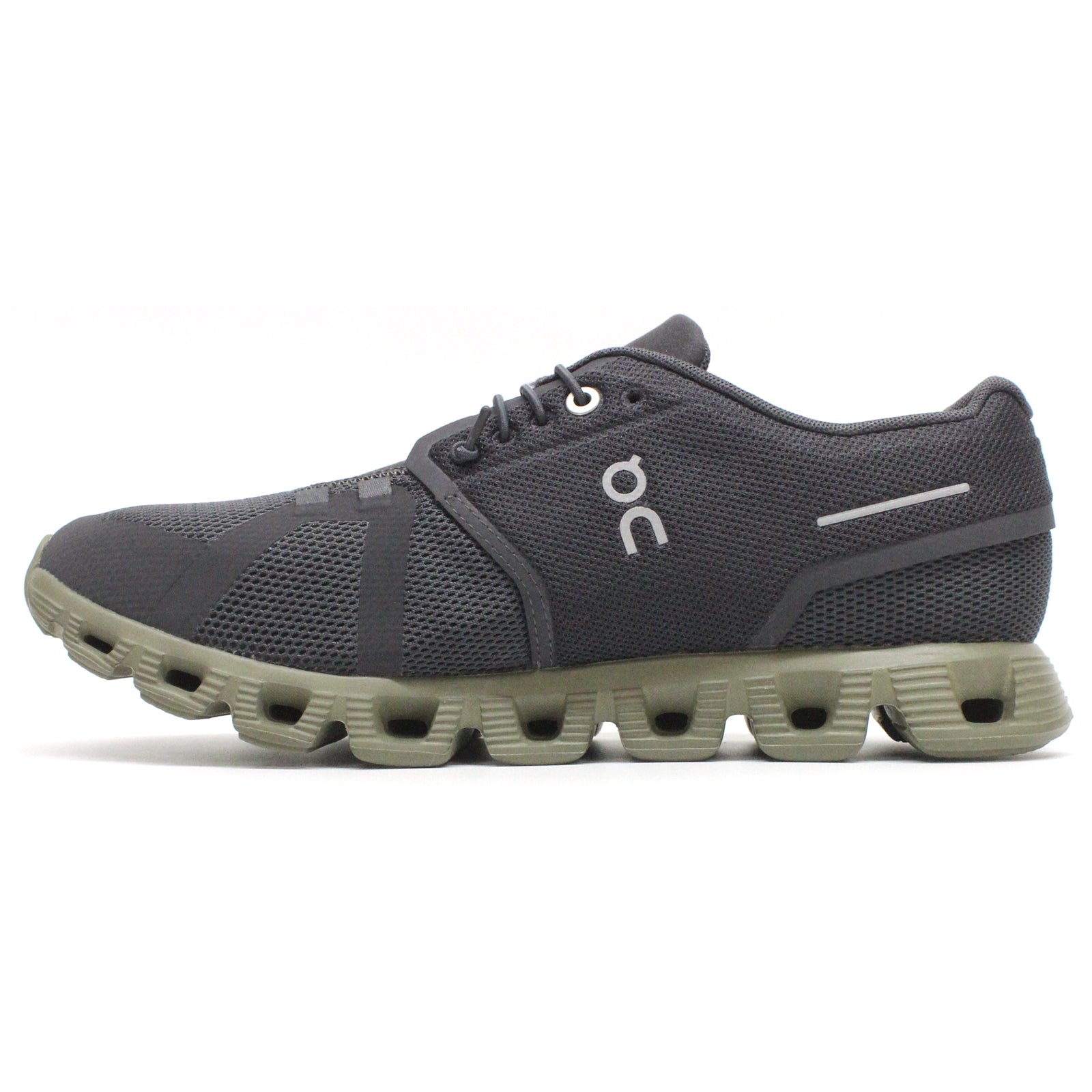 On Cloud 5 Textile Synthetic Mens Trainers#color_eclipse grove