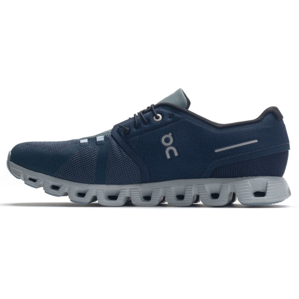 On Cloud 5 Textile Synthetic Mens Trainers#color_midnight navy