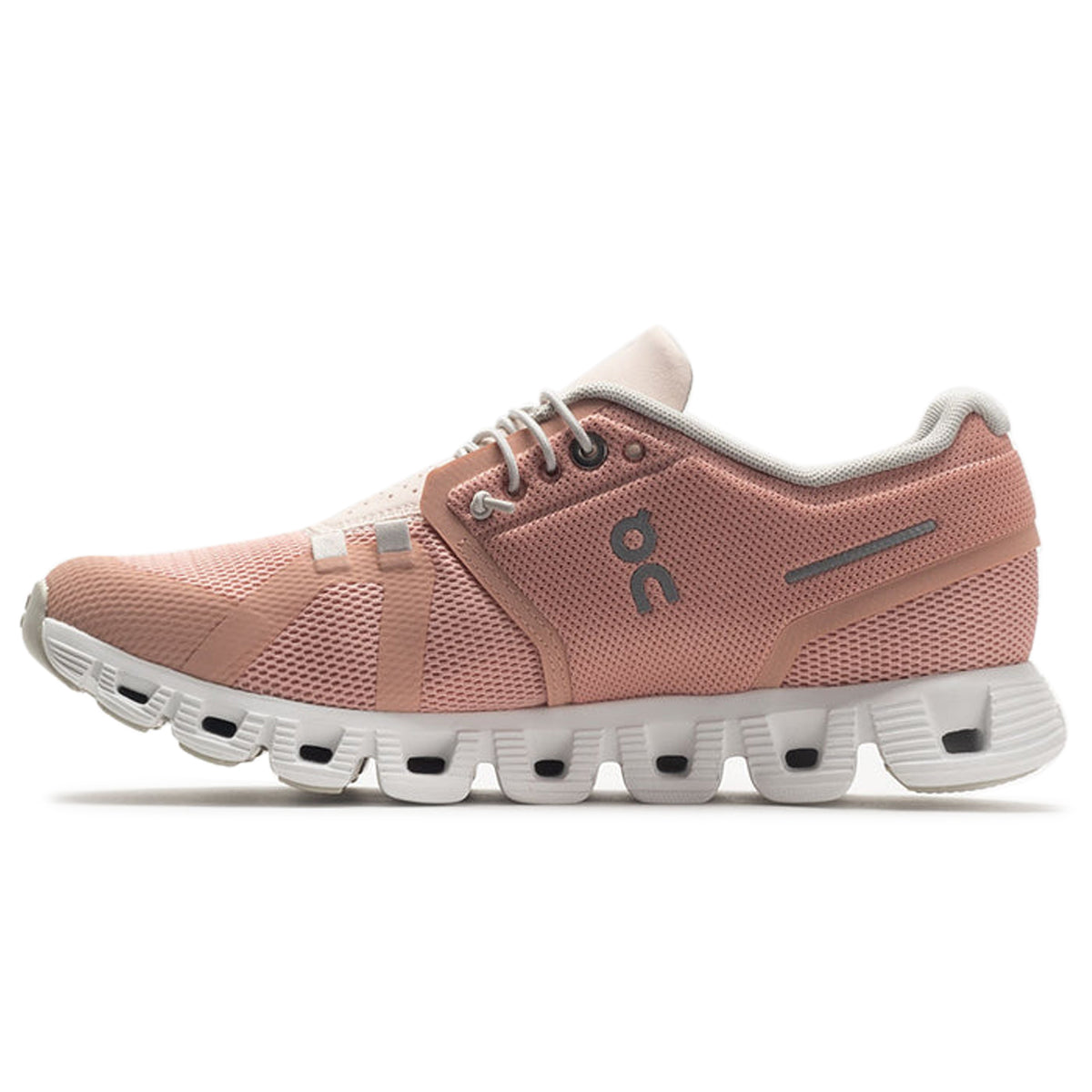 On Cloud 5 Textile Synthetic Womens Trainers#color_rose shell