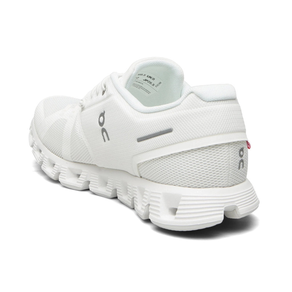 On Cloud 5 Textile Synthetic Womens Trainers#color_undyed white white