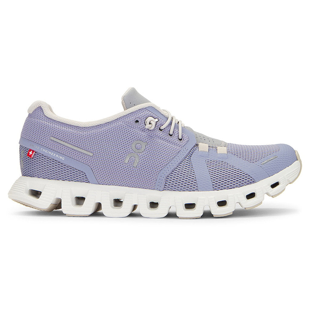 On Cloud 5 Textile Synthetic Womens Trainers#color_nimbus alloy