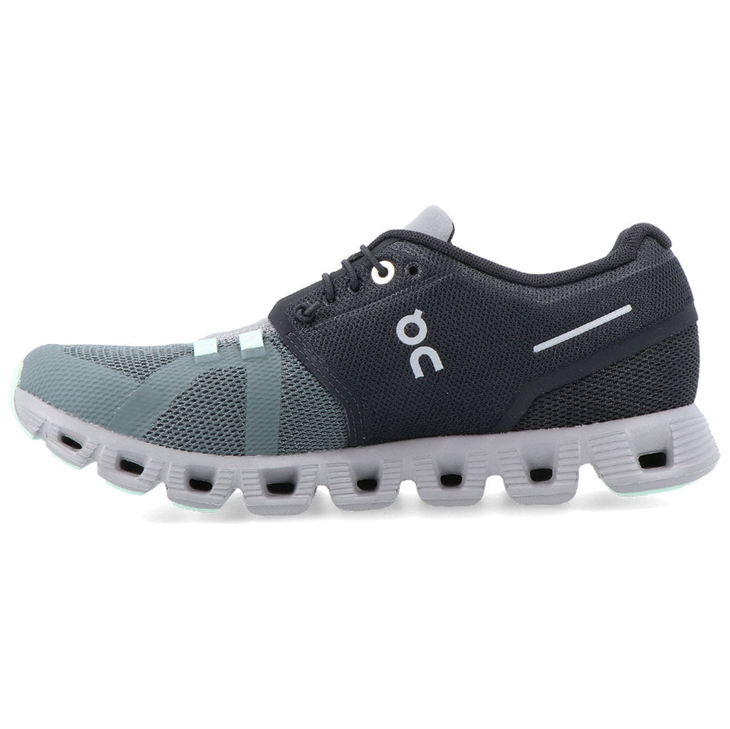 On Cloud 5 Textile Synthetic Womens Trainers#color_black lead