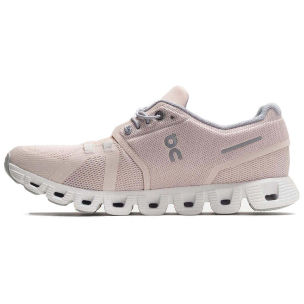 On Cloud 5 Textile Synthetic Womens Trainers#color_shell white