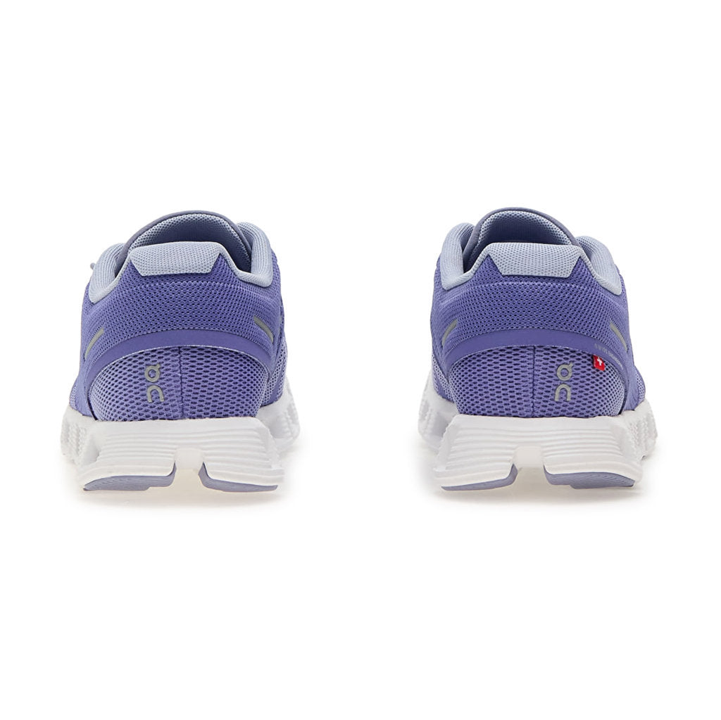 On Cloud 5 Textile Synthetic Womens Trainers#color_blueberry feather