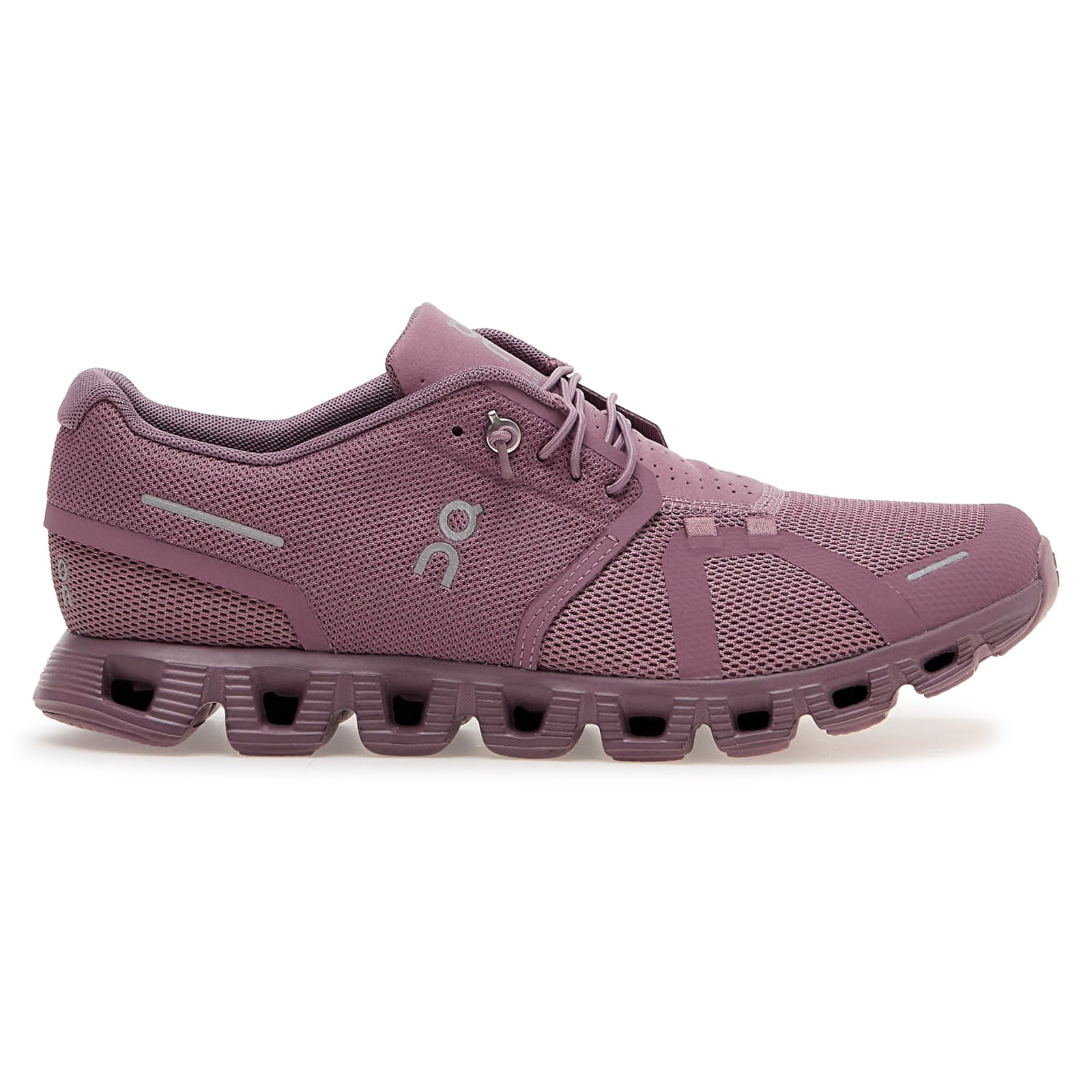 On Cloud 5 Textile Synthetic Womens Trainers#color_fig quartz