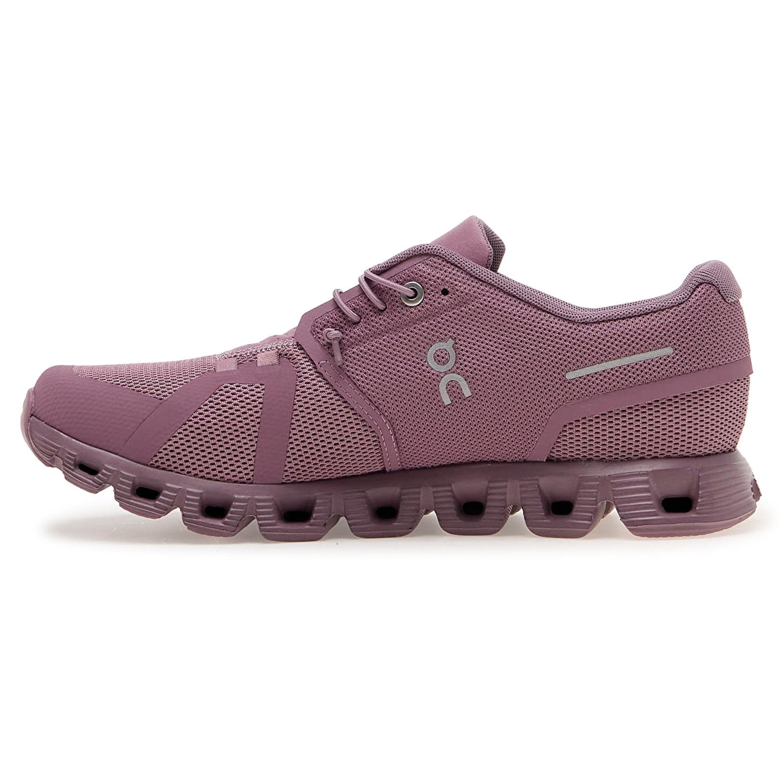 On Cloud 5 Synthetic Textile Womens Trainers#color_fig quartz