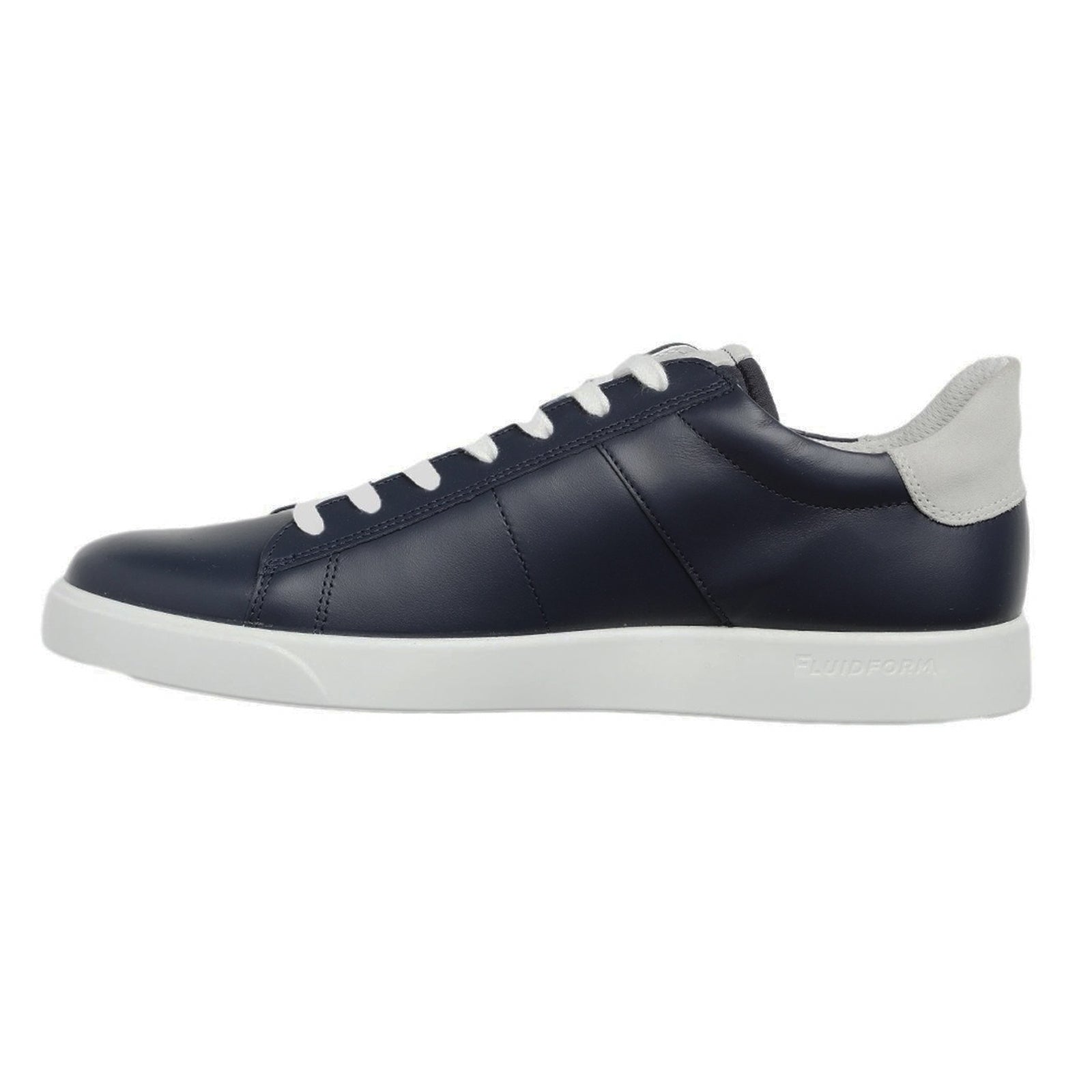 Ecco Street Lite Leather Mens Trainers#color_marine shadow white