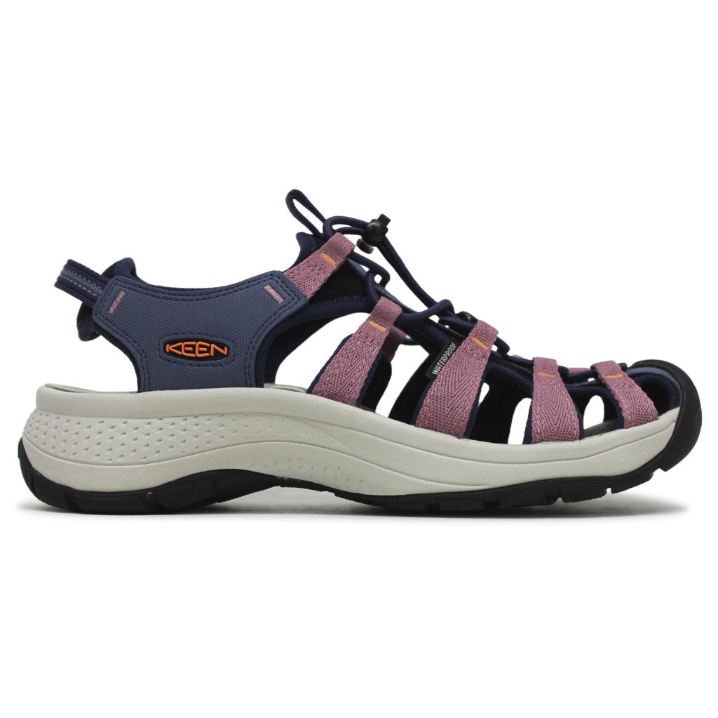 Keen Astoria West Textile Synthetic Womens Sandals#color_nostalgia rose tangerine