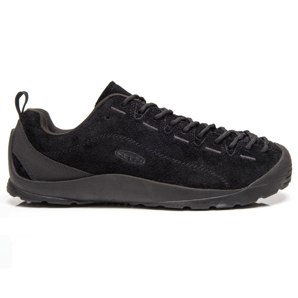 Keen Jasper Suede Textile Mens Trainers#color_hairy black black