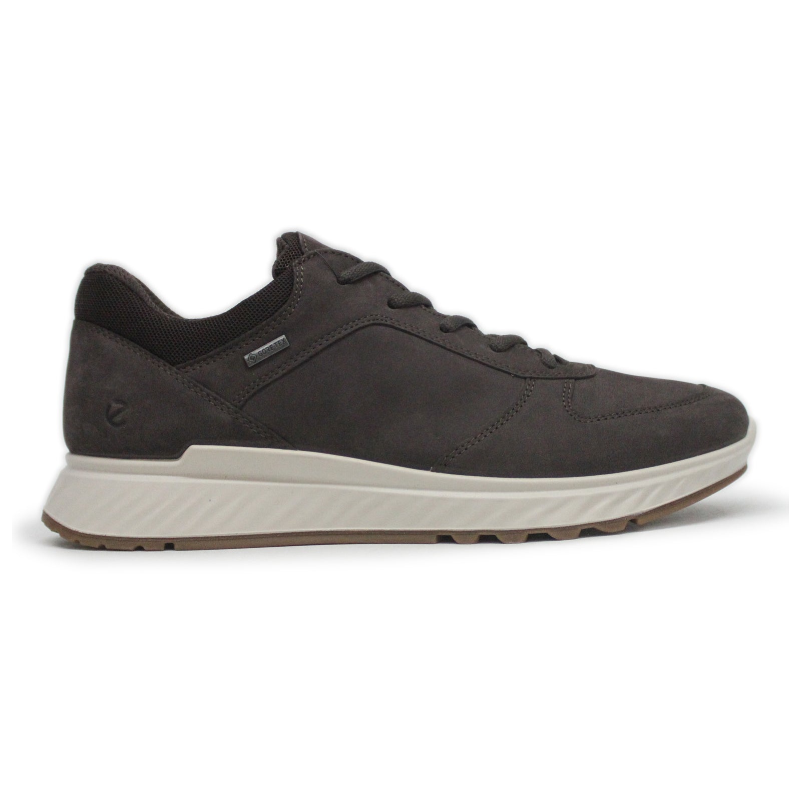 Ecco Exostride Low GTX Leather Mens Trainers#color_mocha