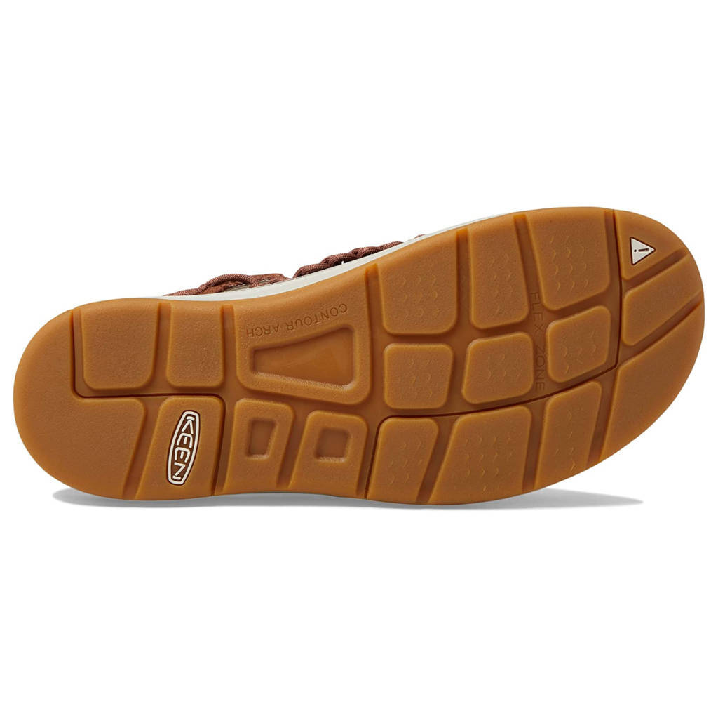 Keen Uneek Canvas Textile Mens Sandals#color_tortoise shell birch