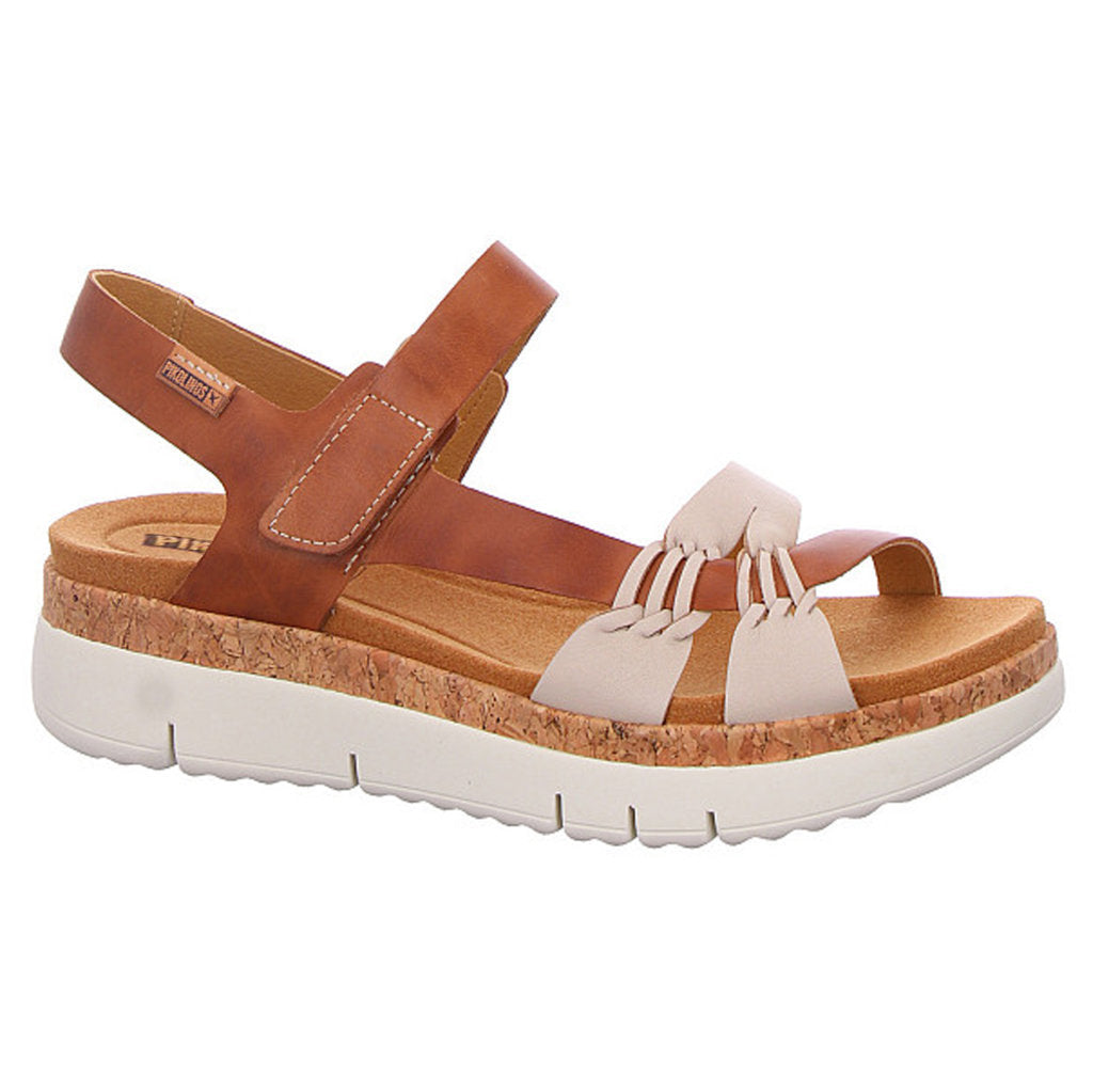 Pikolinos Palma W4N-0968 Leather Womens Sandals#color_marfil bra