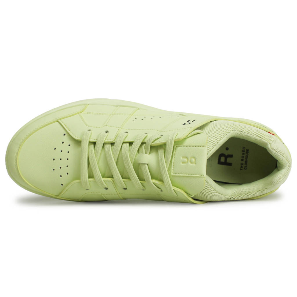 On The Roger Clubhouse Synthetic Leather Mens Trainers#color_hay