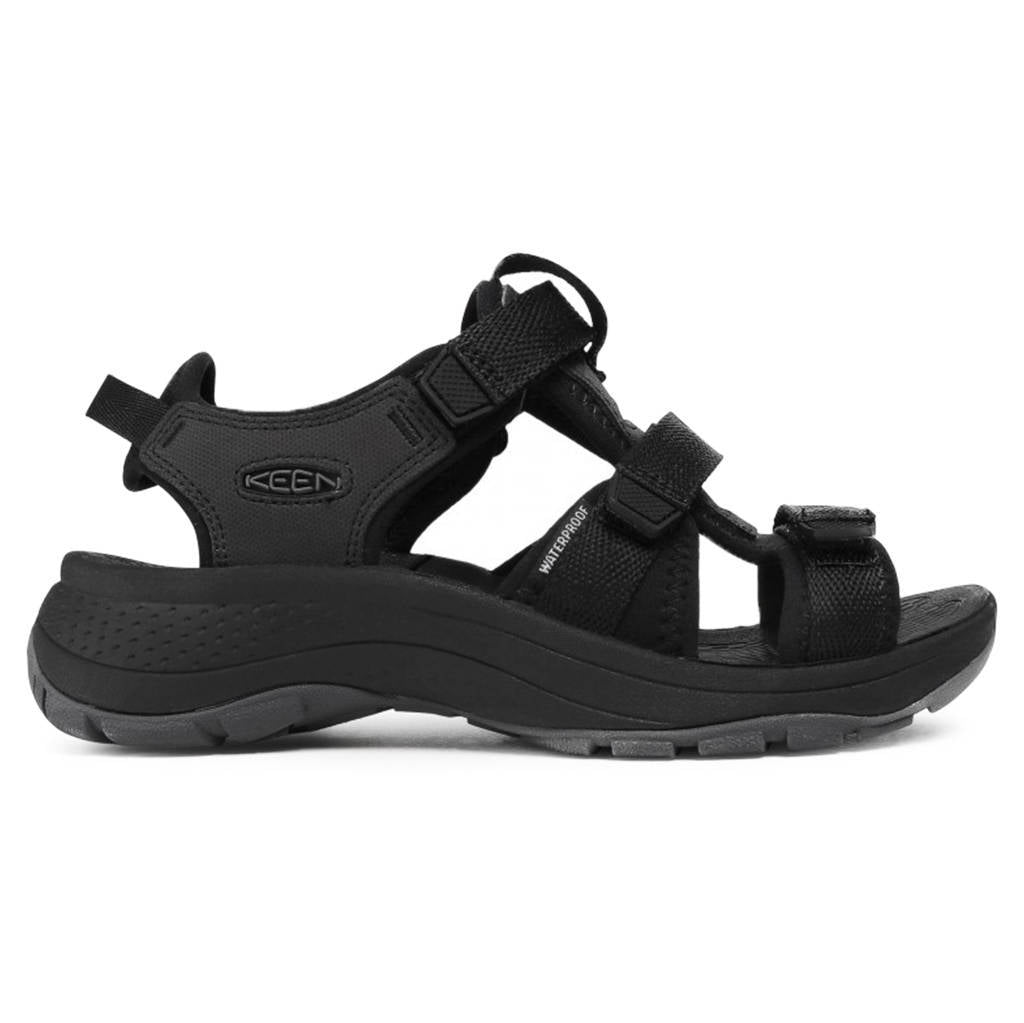 Keen Astoria West Open Toe Textile Synthetic Womens Sandals#color_black black