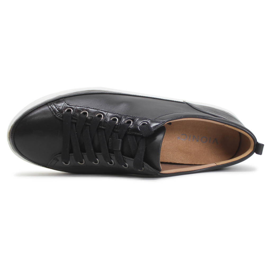 Vionic Winny Leather Womens Trainers#color_black