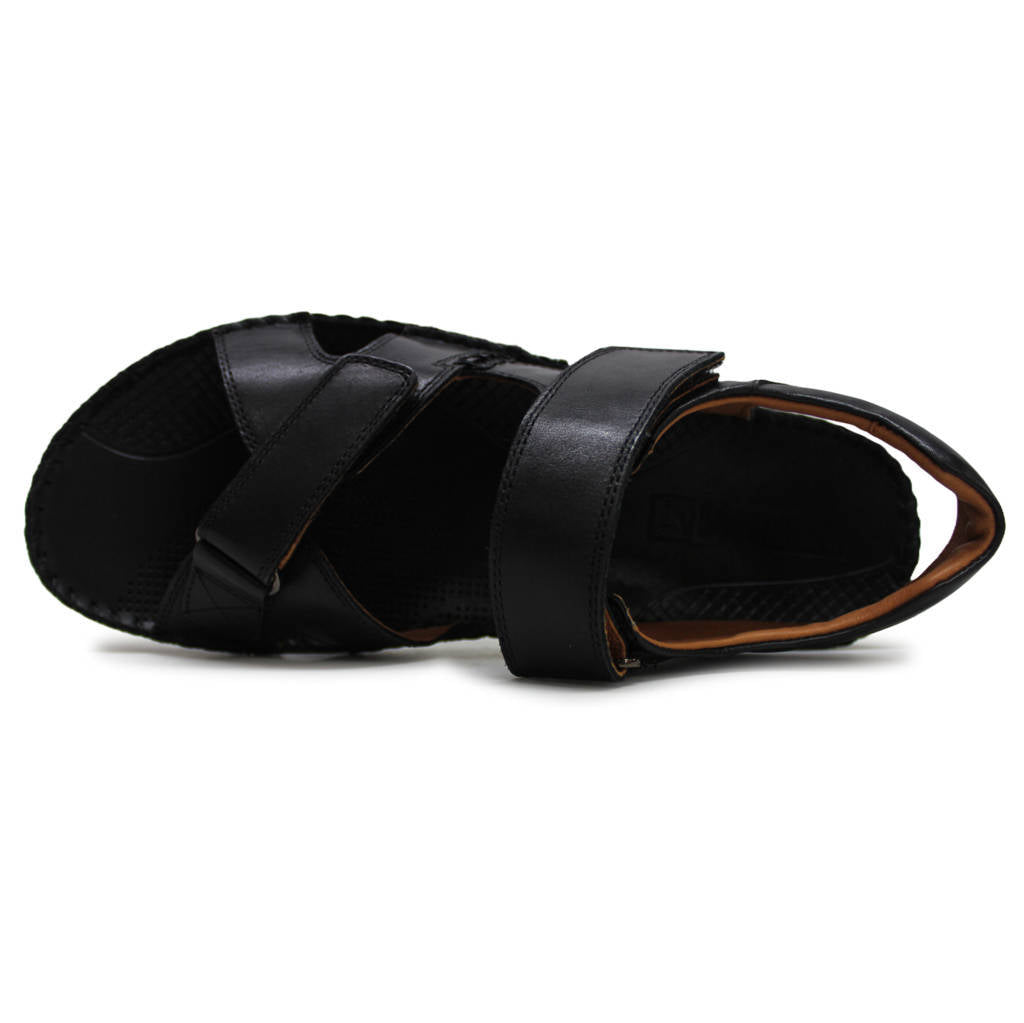 Pikolinos Tarifa 06J Leather Mens Sandals#color_black