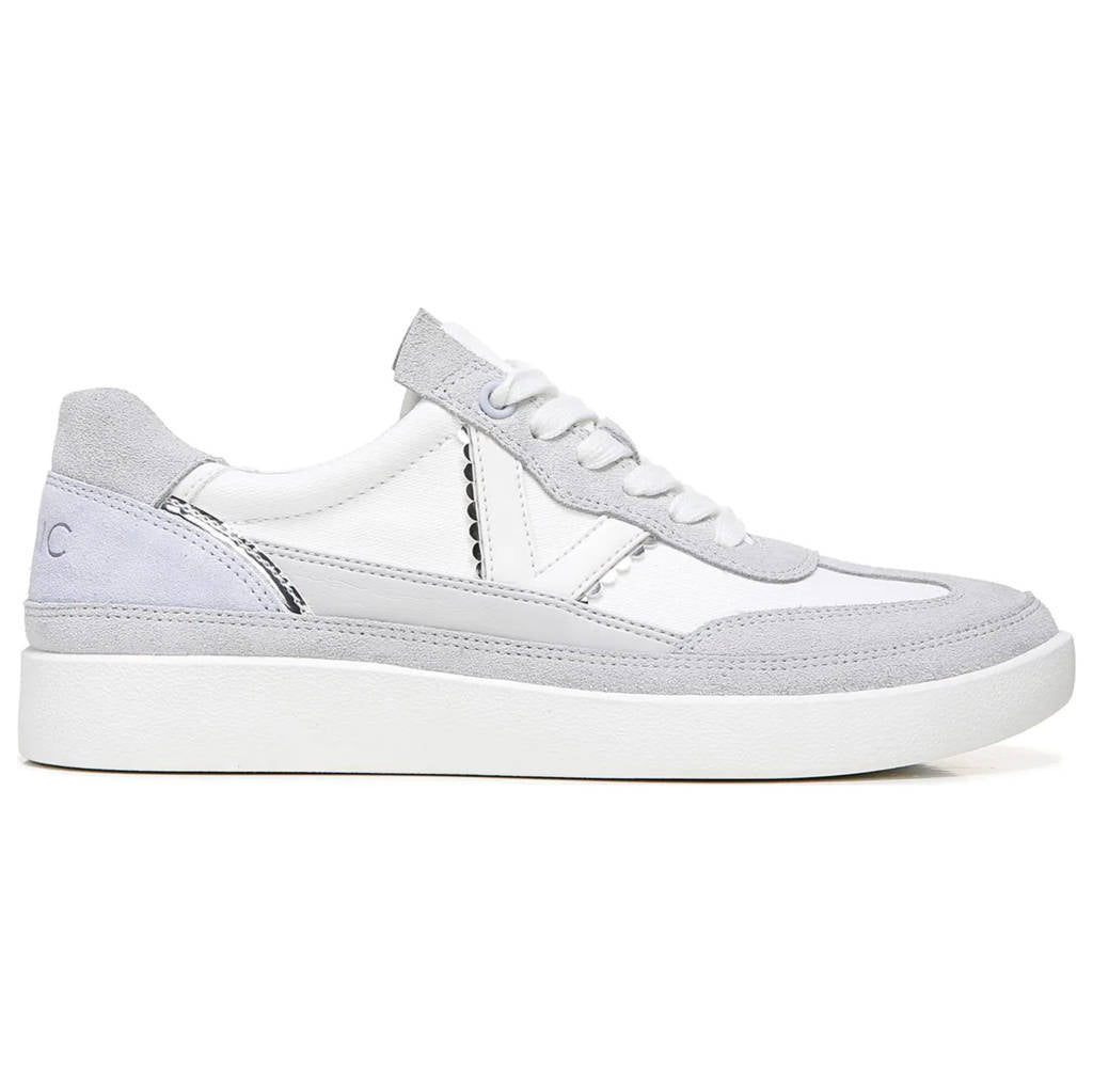 Vionic Mylie Suede Leather Womens Trainers#color_white