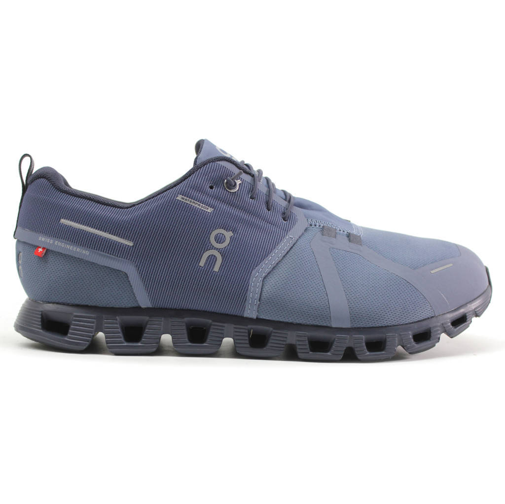 On Cloud 5 Waterproof Textile Men's Running Shoes#color_metal navy