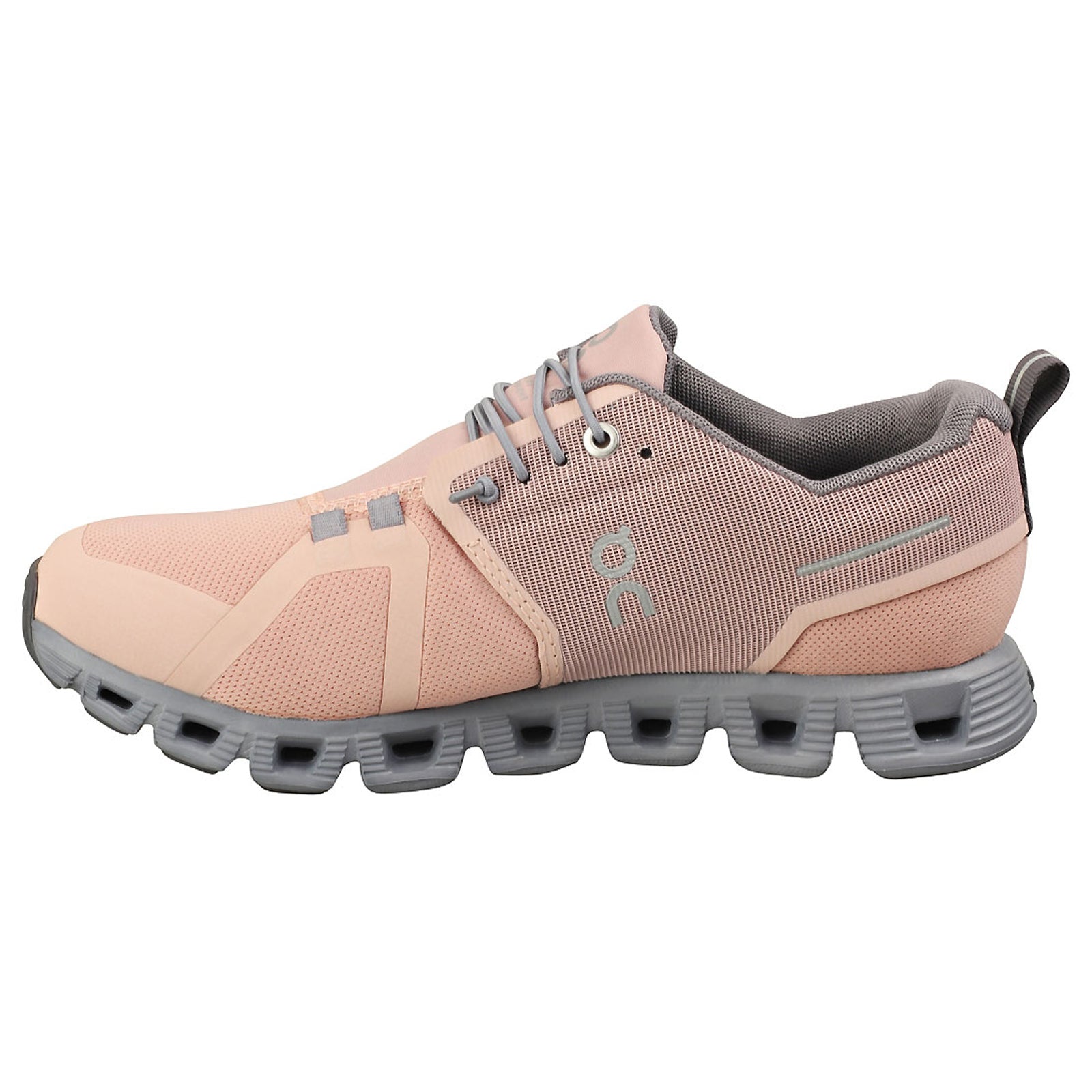 On Cloud 5 Waterproof 59-98527 Textile Synthetic Womens Trainers - Rose Fossil - 42#color_rose fossil