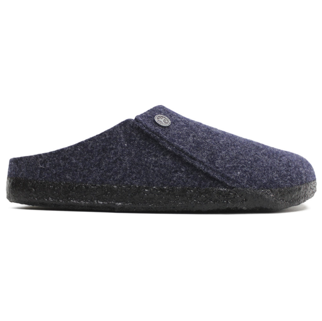 Birkenstock Zermatt Rivet Shearling Wool Unisex Sandals#color_dark blue