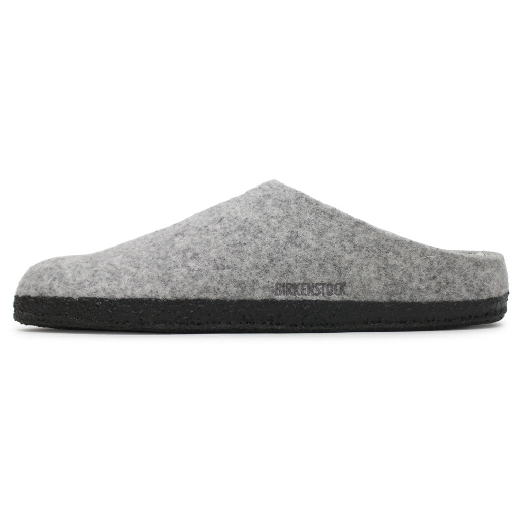 Birkenstock Zermatt Rivet Shearling Wool Unisex Sandals#color_light gray