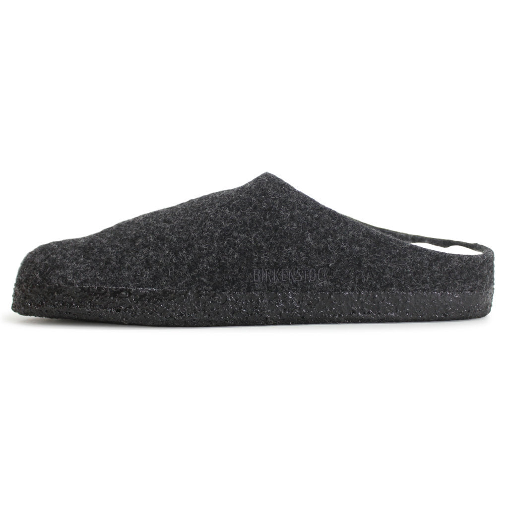 Birkenstock Zermatt Rivet Shearling Wool Unisex Sandals#color_anthracite