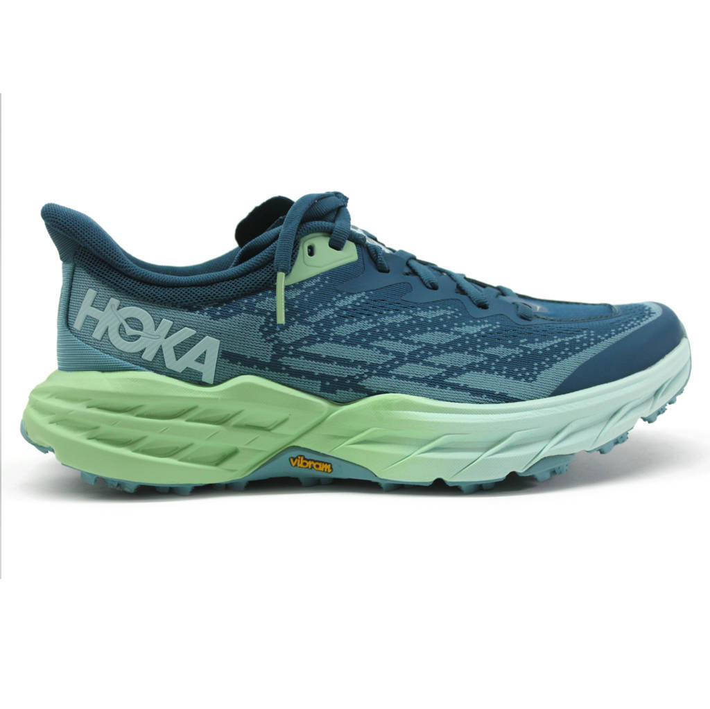 Hoka One One Speedgoat 5 Textile Synthetic Womens Trainers#color_deep lagoon ocean mist