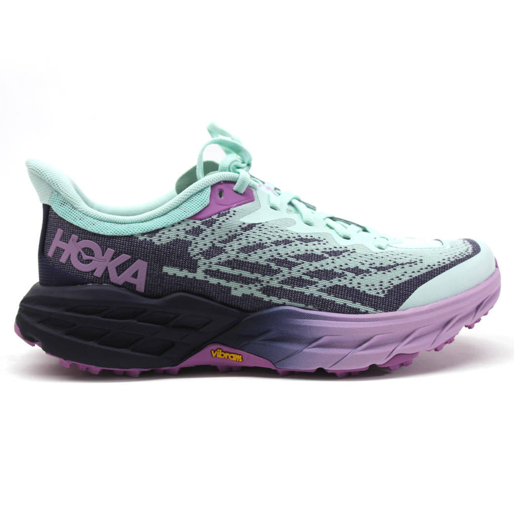 Hoka One One Speedgoat 5 Textile Synthetic Womens Trainers#color_sunlit ocean night sky