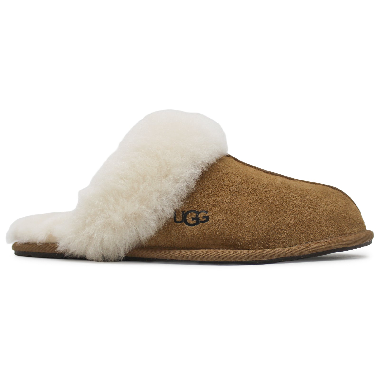 UGG Scuffette II Sheepskin Suede Women's Slide Sandals#color_chestnut