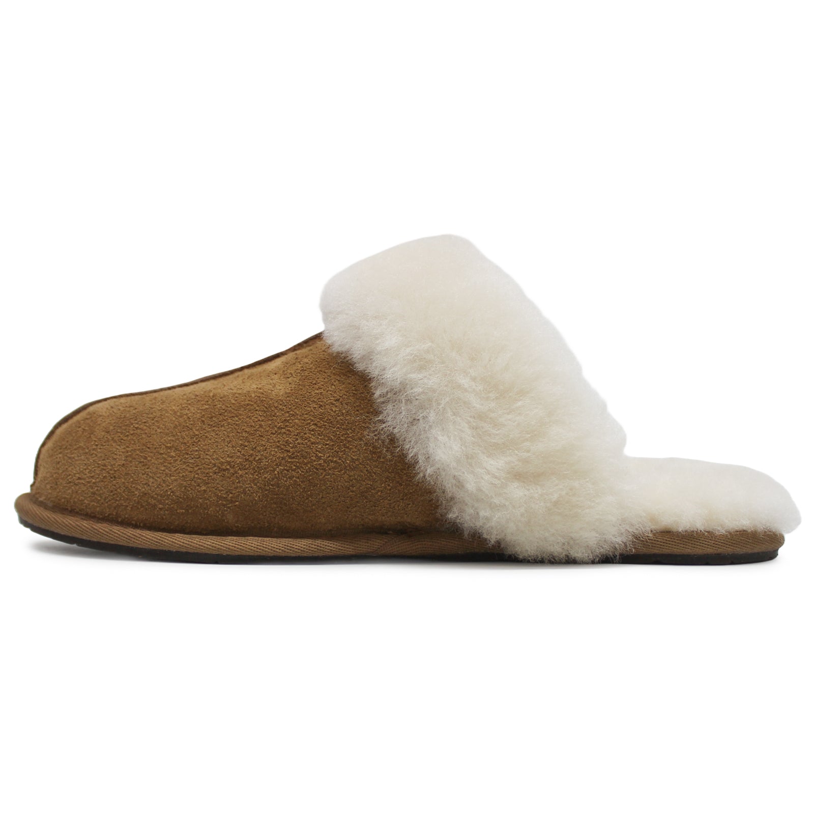 UGG Scuffette II Sheepskin Suede Women's Slide Sandals#color_chestnut