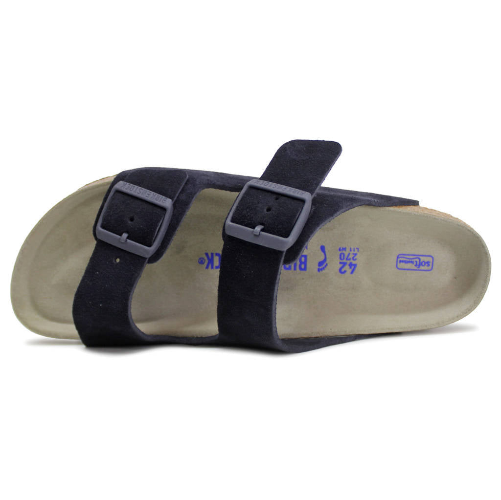 Birkenstock Arizona BS Nubuck Leather Unisex Sandals#color_midnight