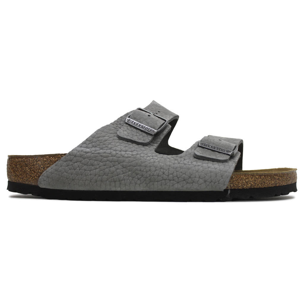 Birkenstock Arizona BS Nubuck Leather Unisex Sandals#color_desert buck whale gray