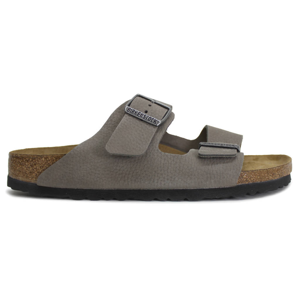 Birkenstock Arizona BS Nubuck Leather Unisex Sandals#color_soft whale gray