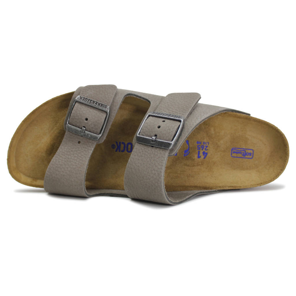 Birkenstock Arizona BS Nubuck Leather Unisex Sandals#color_soft whale gray