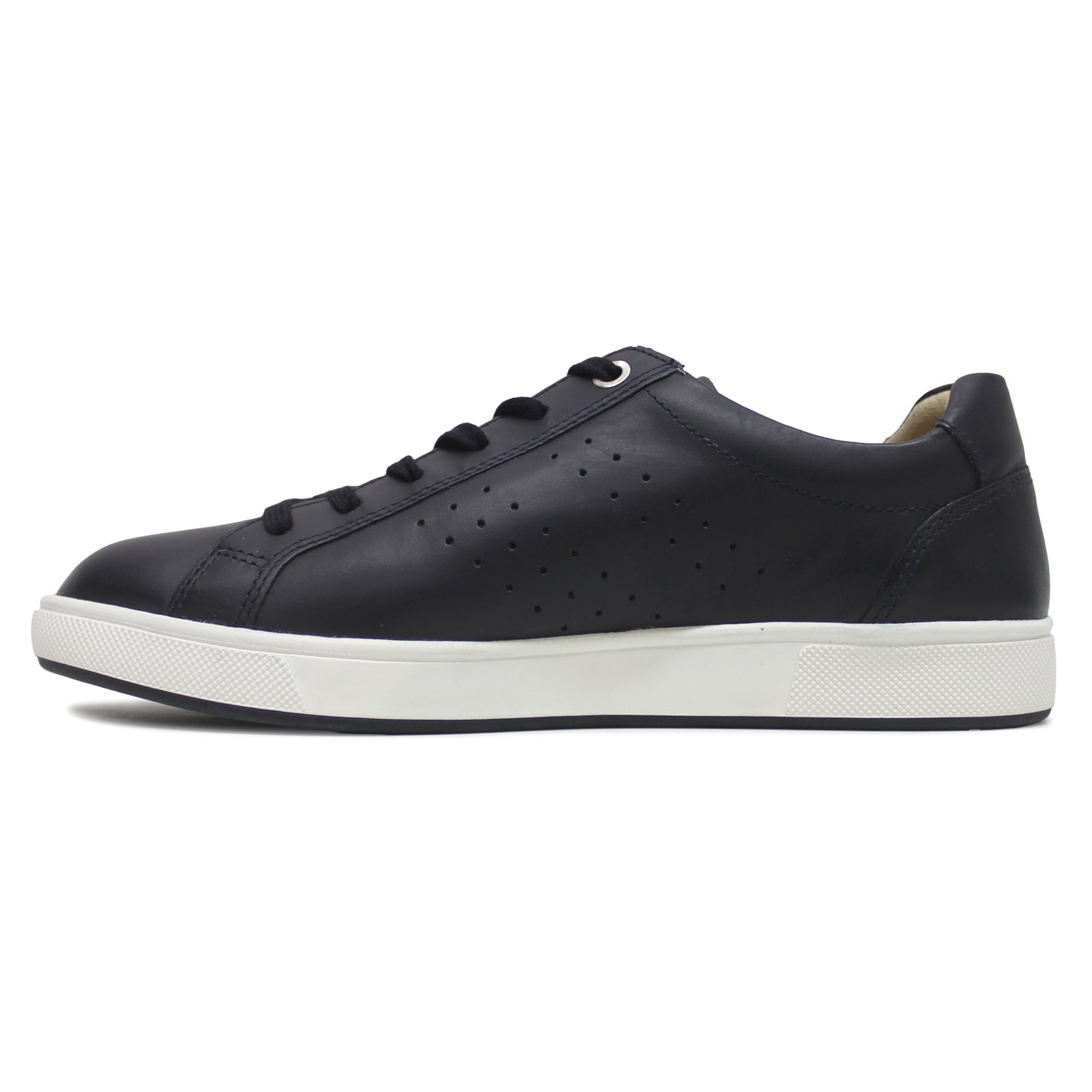 Mephisto Nikita Leather Womens Trainers#color_navy