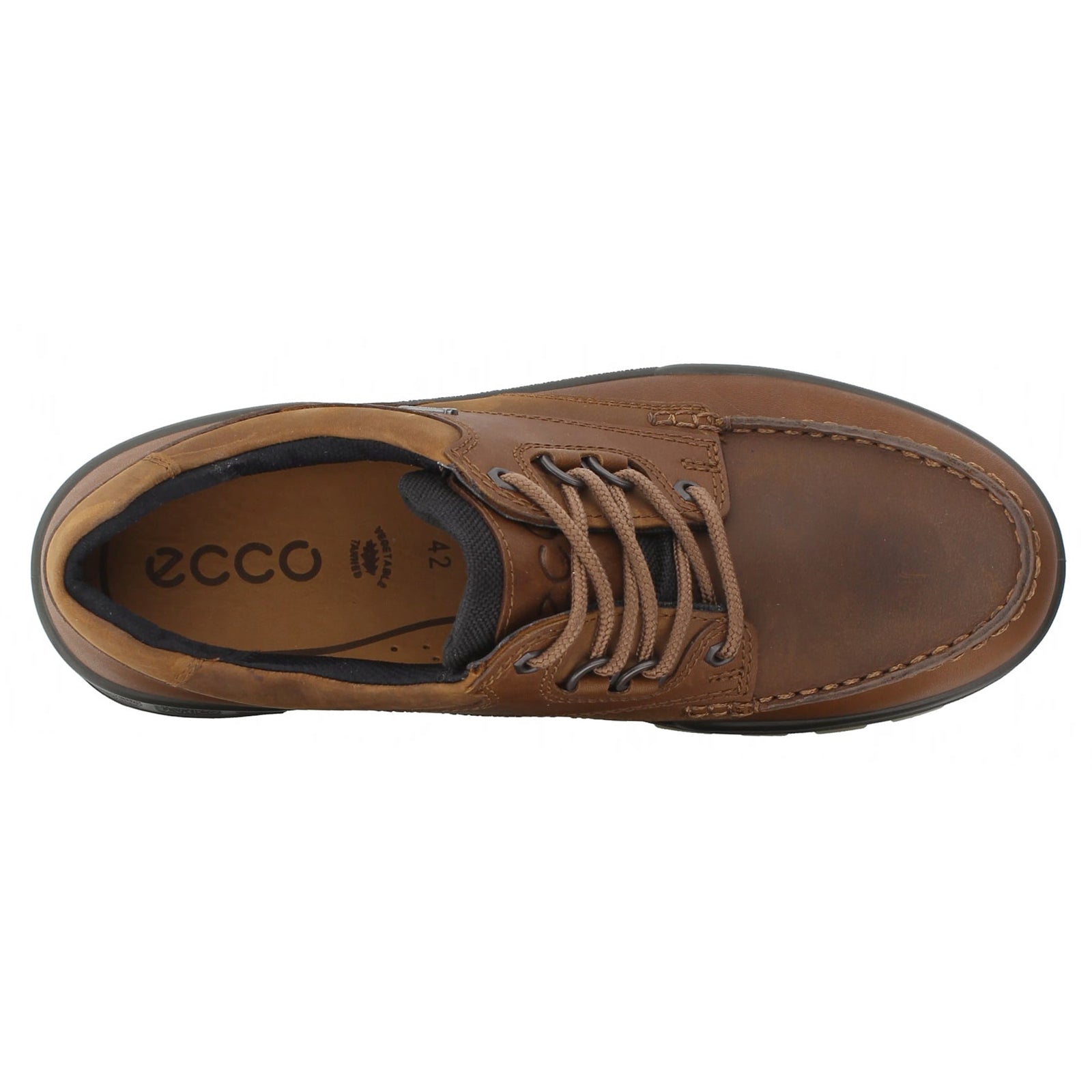 Ecco Track 25 Low GTX 831714 831714-52600 Leather Nubuck Mens Shoes - Bison - 43#color_bison