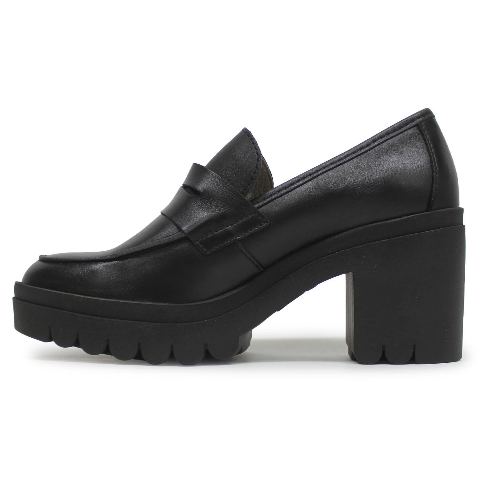 Fly London TOKY803FLY Leather Womens Shoes#color_Black Black