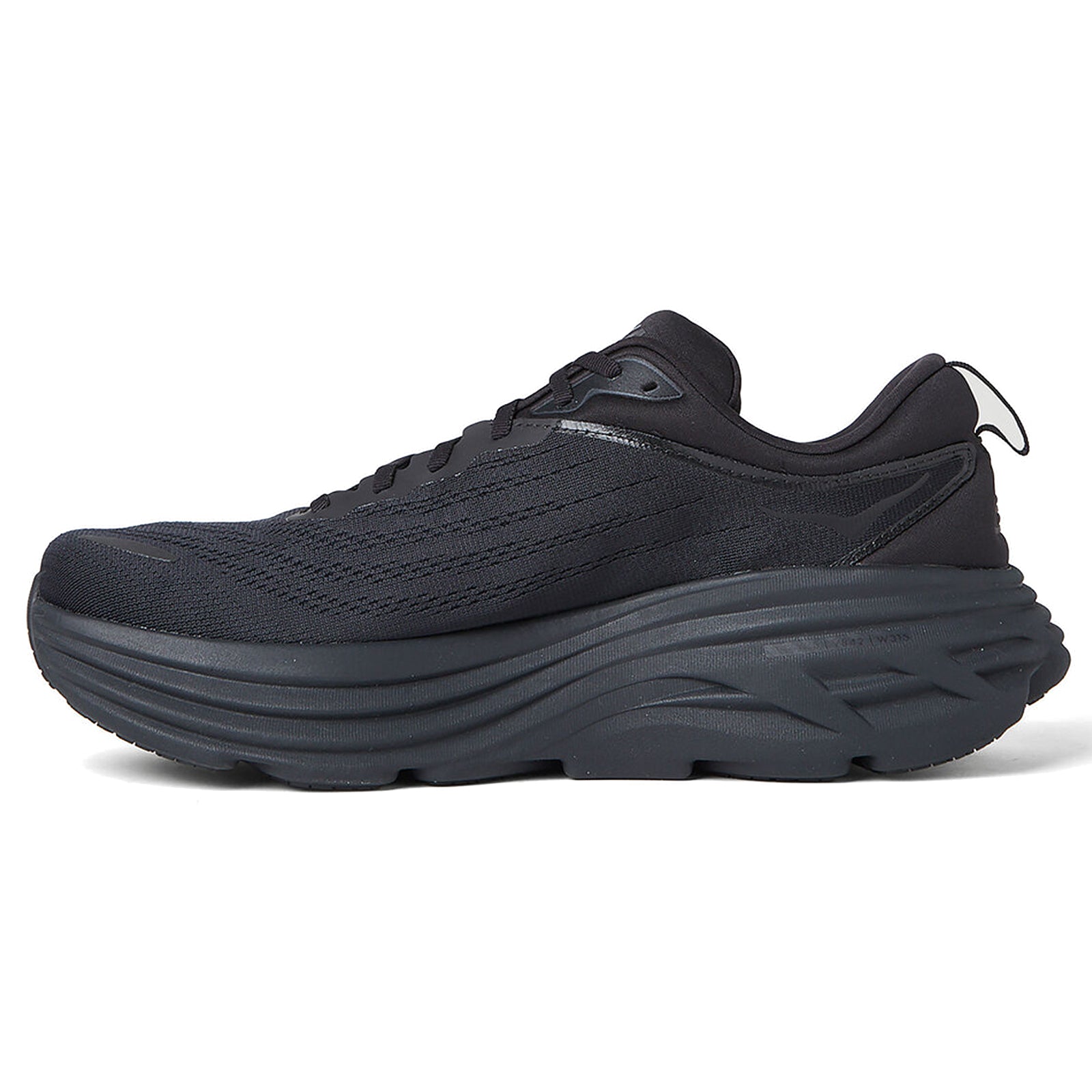 Hoka Bondi 8 1123202-BBLC Textile Mens Trainers - Black Black - 10.5#color_black black