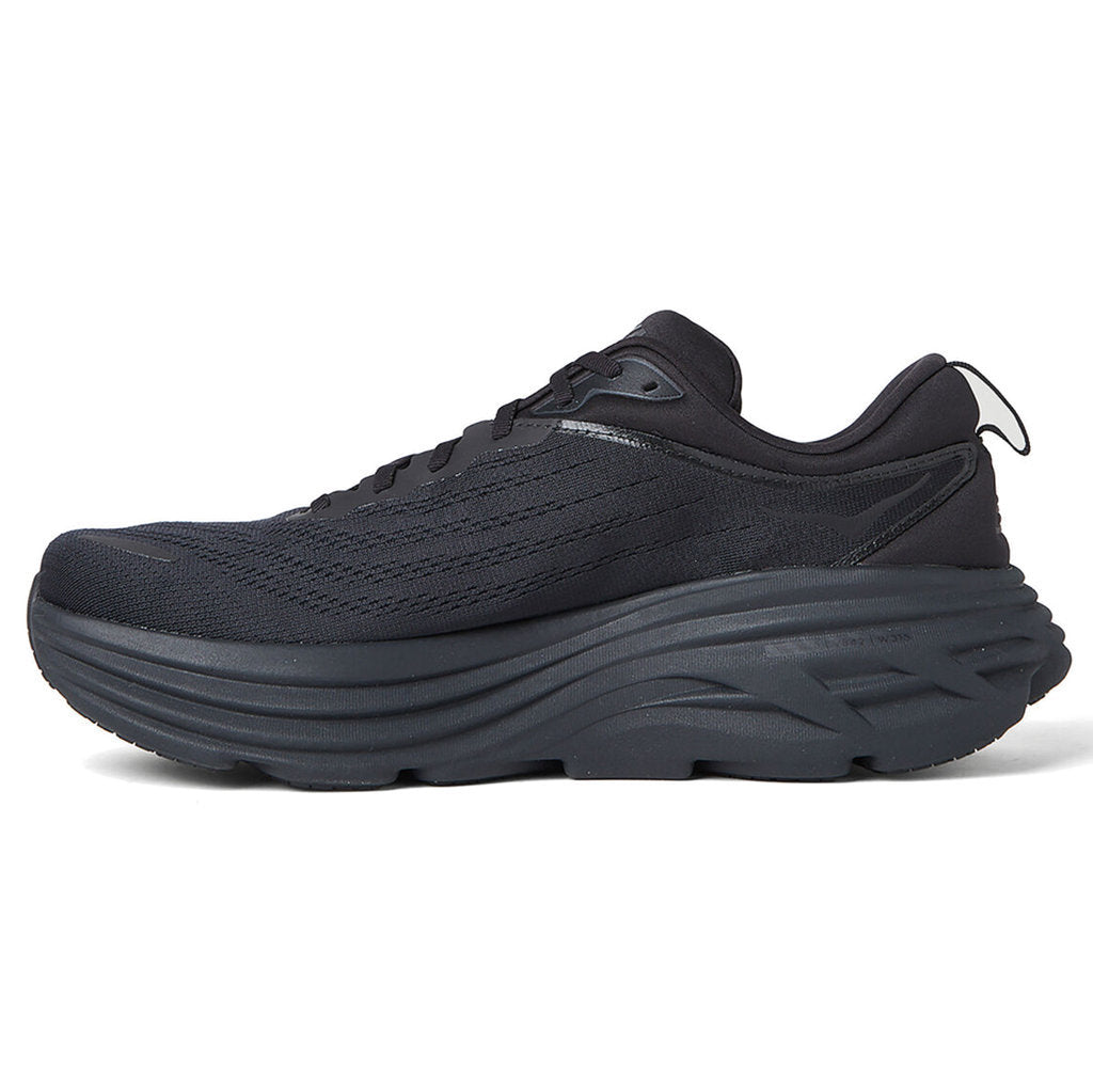 Hoka One One Bondi 8 Textile Mens Trainers#color_black black