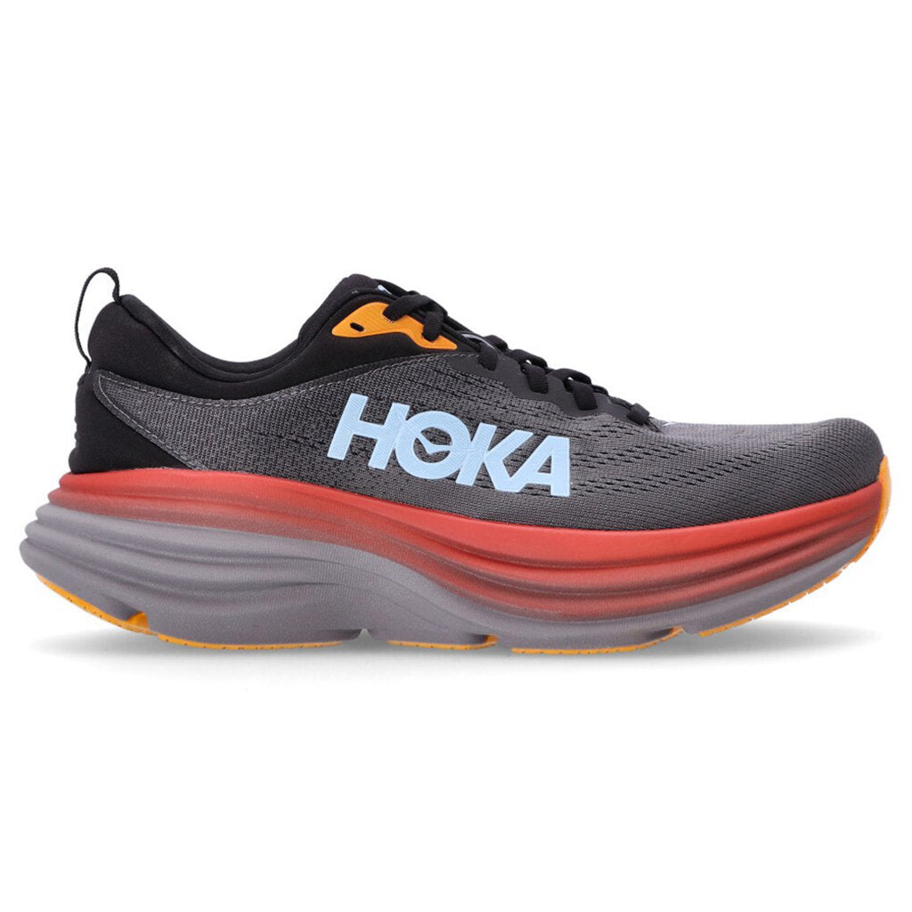 Hoka One One Bondi 8 Textile Mens Trainers#color_anthracite castlerock