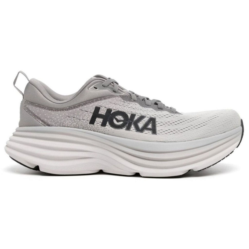 Hoka One One Bondi 8 Textile Mens Trainers#color_sharkskin harbor mist