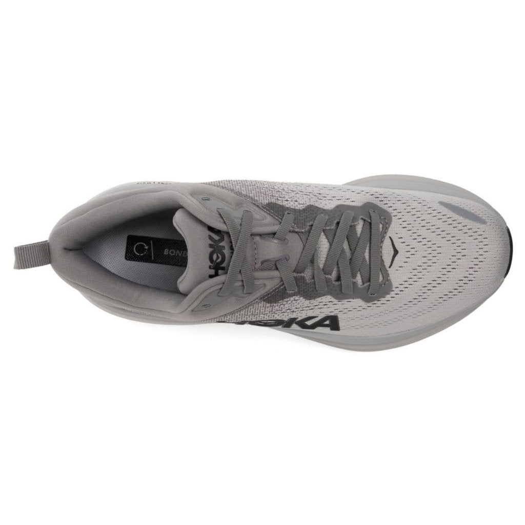 Hoka One One Bondi 8 Textile Mens Trainers#color_sharkskin harbor mist